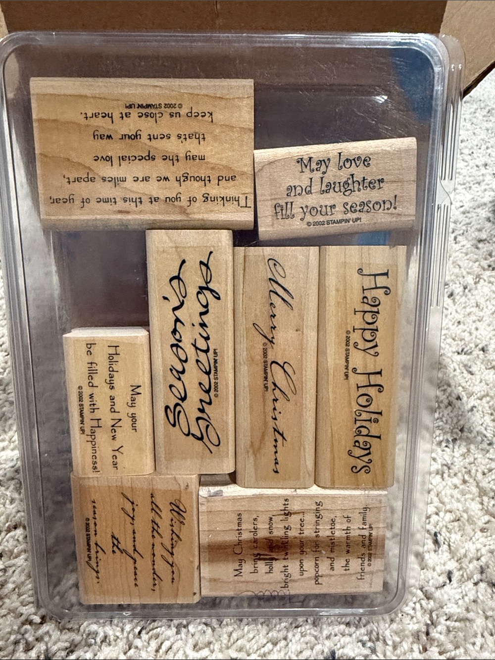 Stampin' up seasons greetings